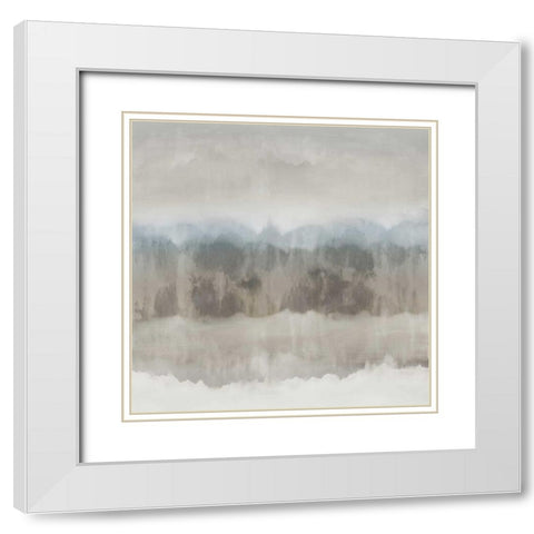 Subtle Movement I White Modern Wood Framed Art Print with Double Matting by Springer, Rachel