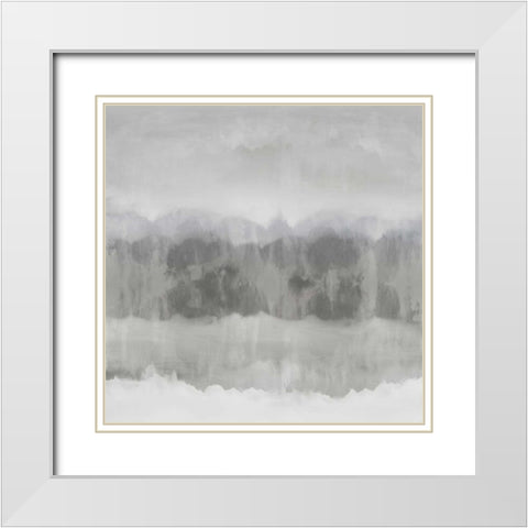 Subtle Movement II White Modern Wood Framed Art Print with Double Matting by Springer, Rachel