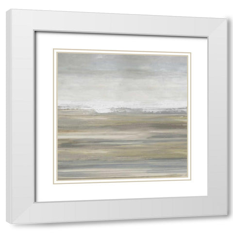 Day by Day White Modern Wood Framed Art Print with Double Matting by Springer, Rachel