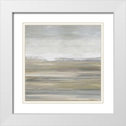 Day by Day White Modern Wood Framed Art Print with Double Matting by Springer, Rachel
