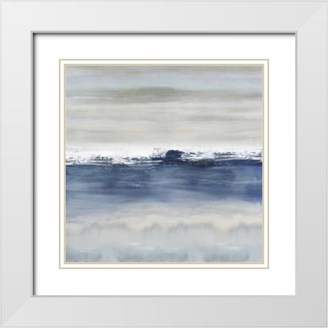 Nuanced White Modern Wood Framed Art Print with Double Matting by Springer, Rachel