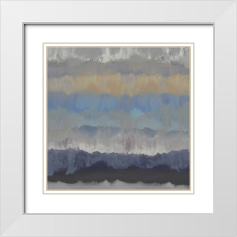 Murmur I White Modern Wood Framed Art Print with Double Matting by Springer, Rachel