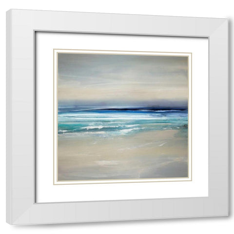 Sway I White Modern Wood Framed Art Print with Double Matting by Springer, Rachel
