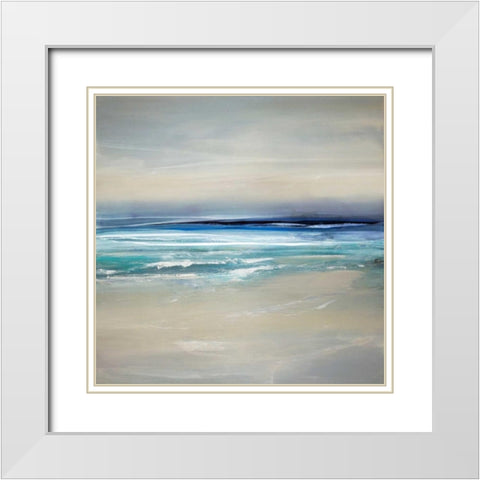 Sway I White Modern Wood Framed Art Print with Double Matting by Springer, Rachel
