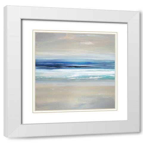 Sway II White Modern Wood Framed Art Print with Double Matting by Springer, Rachel