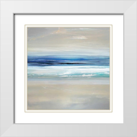 Sway II White Modern Wood Framed Art Print with Double Matting by Springer, Rachel