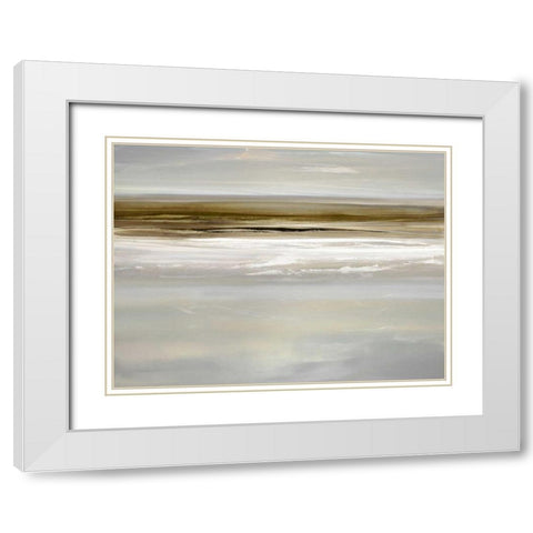 Buoyant II White Modern Wood Framed Art Print with Double Matting by Springer, Rachel