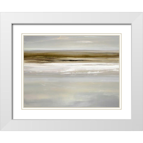 Buoyant II White Modern Wood Framed Art Print with Double Matting by Springer, Rachel