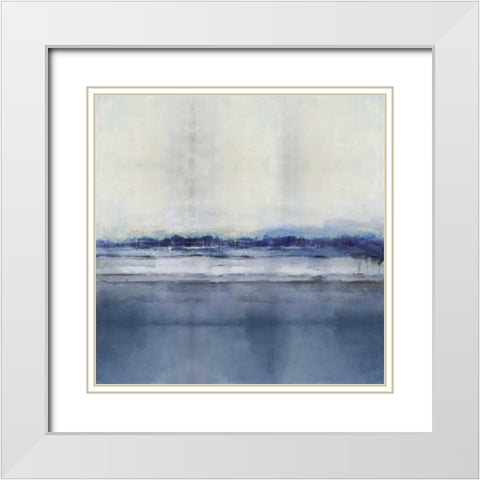 Perspective I White Modern Wood Framed Art Print with Double Matting by Springer, Rachel