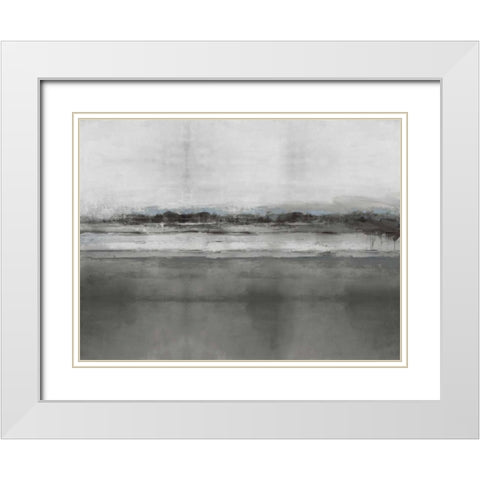 Perspective II White Modern Wood Framed Art Print with Double Matting by Springer, Rachel