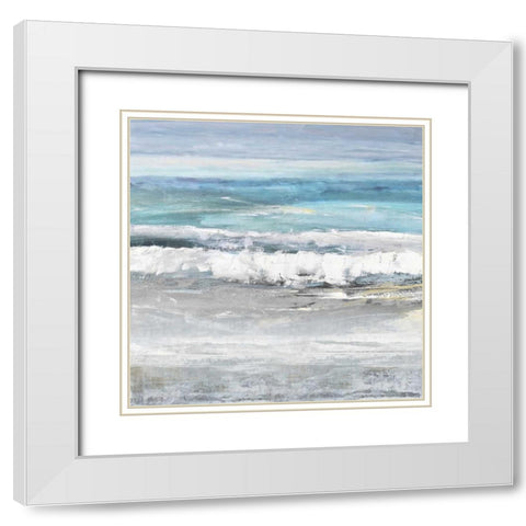 Tides I White Modern Wood Framed Art Print with Double Matting by Springer, Rachel