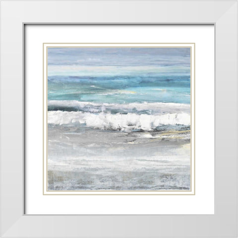 Tides I White Modern Wood Framed Art Print with Double Matting by Springer, Rachel