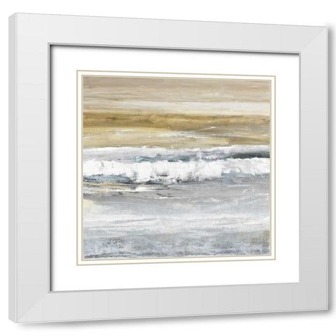 Tides II White Modern Wood Framed Art Print with Double Matting by Springer, Rachel