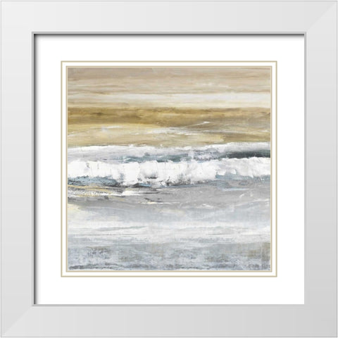 Tides II White Modern Wood Framed Art Print with Double Matting by Springer, Rachel