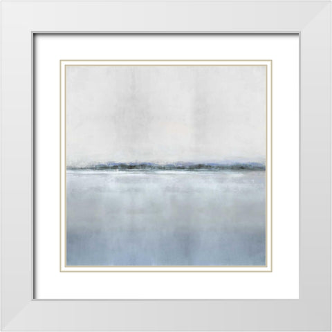 Whisper I White Modern Wood Framed Art Print with Double Matting by Springer, Rachel