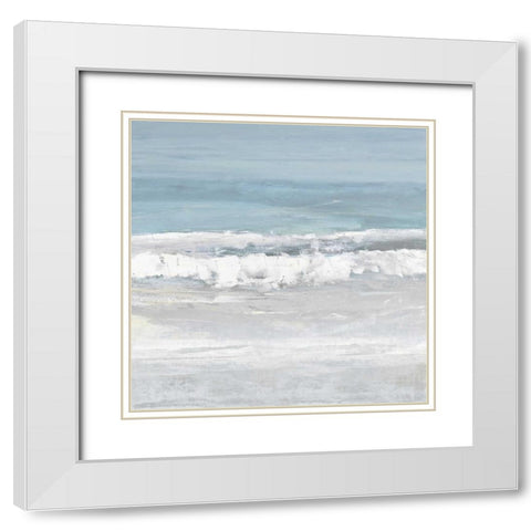 Tides III White Modern Wood Framed Art Print with Double Matting by Springer, Rachel