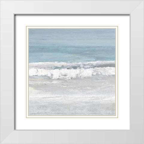 Tides III White Modern Wood Framed Art Print with Double Matting by Springer, Rachel