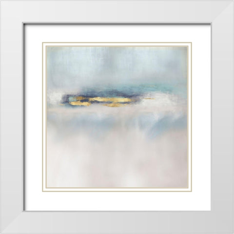 Suspend White Modern Wood Framed Art Print with Double Matting by Springer, Rachel