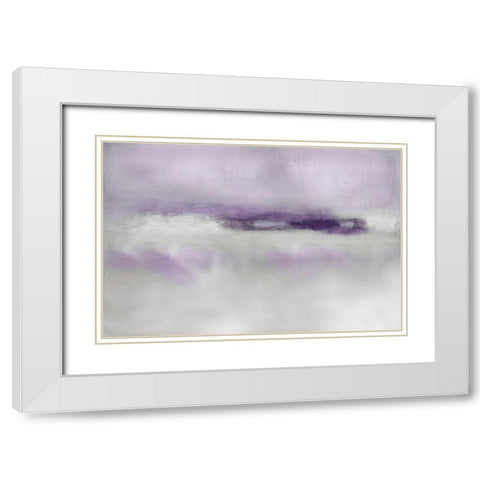 Suspend in Amethyst White Modern Wood Framed Art Print with Double Matting by Springer, Rachel