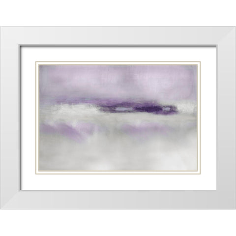 Suspend in Amethyst White Modern Wood Framed Art Print with Double Matting by Springer, Rachel