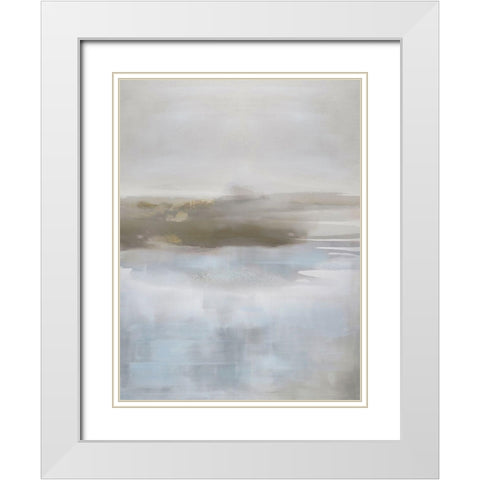 Pause in Neutral White Modern Wood Framed Art Print with Double Matting by Springer, Rachel
