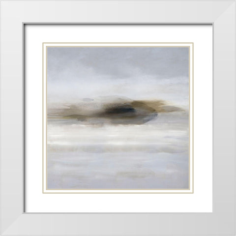 Tranquil I White Modern Wood Framed Art Print with Double Matting by Springer, Rachel