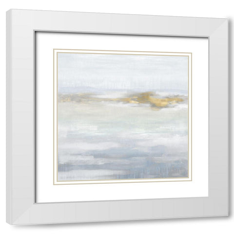 Ethereal with Gold III White Modern Wood Framed Art Print with Double Matting by Springer, Rachel