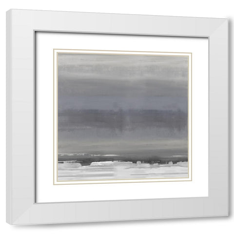 Highlight Midnight I White Modern Wood Framed Art Print with Double Matting by Springer, Rachel