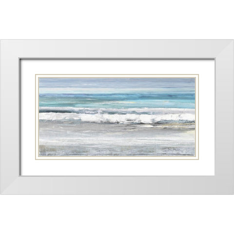 The Surf II White Modern Wood Framed Art Print with Double Matting by Springer, Rachel
