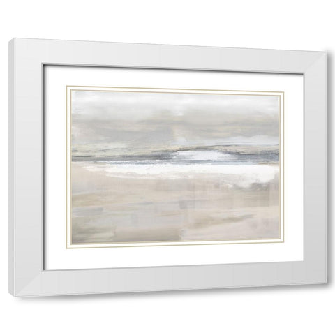 Horizon Light I White Modern Wood Framed Art Print with Double Matting by Springer, Rachel