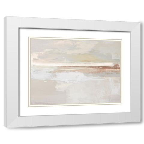 Horizon View III White Modern Wood Framed Art Print with Double Matting by Springer, Rachel