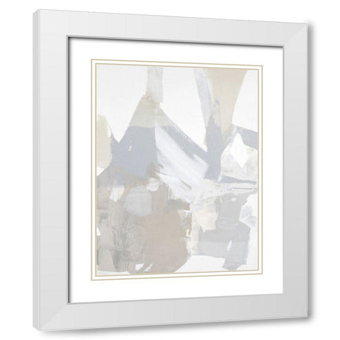 In Depth III White Modern Wood Framed Art Print with Double Matting by Springer, Rachel
