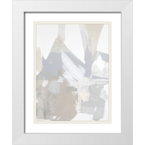 In Depth III White Modern Wood Framed Art Print with Double Matting by Springer, Rachel