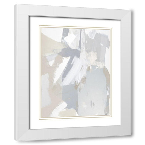 In Depth IV White Modern Wood Framed Art Print with Double Matting by Springer, Rachel