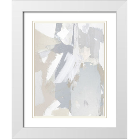 In Depth IV White Modern Wood Framed Art Print with Double Matting by Springer, Rachel
