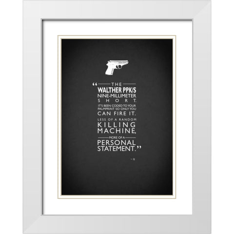 JB Go Skyfall Personal-Stateme White Modern Wood Framed Art Print with Double Matting by Rogan, Mark