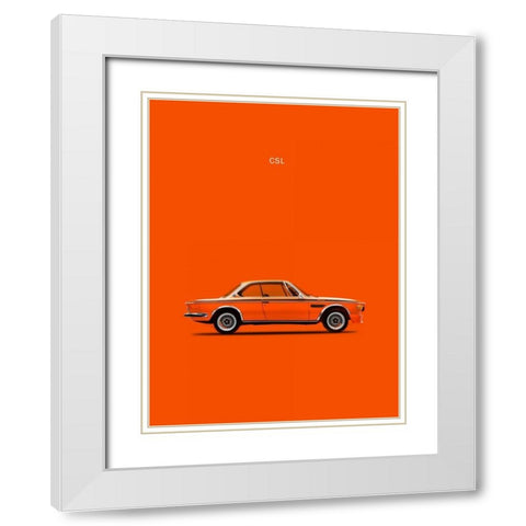 BMW CLS 1972 White Modern Wood Framed Art Print with Double Matting by Rogan, Mark