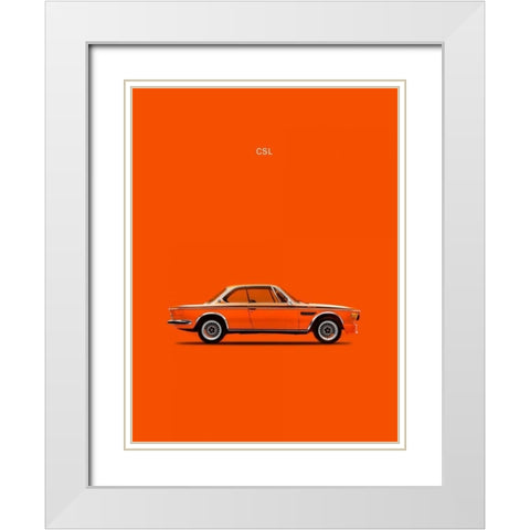 BMW CLS 1972 White Modern Wood Framed Art Print with Double Matting by Rogan, Mark