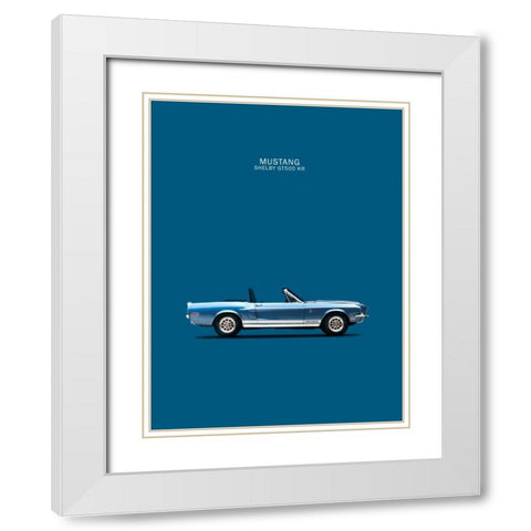 Ford Mustang Shelby GT500-KR 1 White Modern Wood Framed Art Print with Double Matting by Rogan, Mark