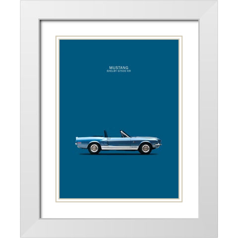 Ford Mustang Shelby GT500-KR 1 White Modern Wood Framed Art Print with Double Matting by Rogan, Mark