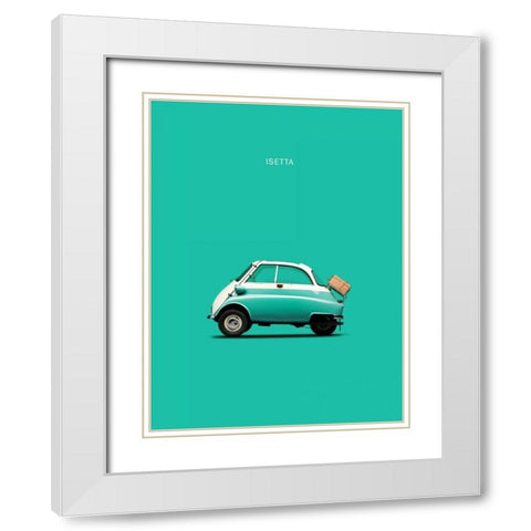 BMW Isetta 300 Red White Modern Wood Framed Art Print with Double Matting by Rogan, Mark