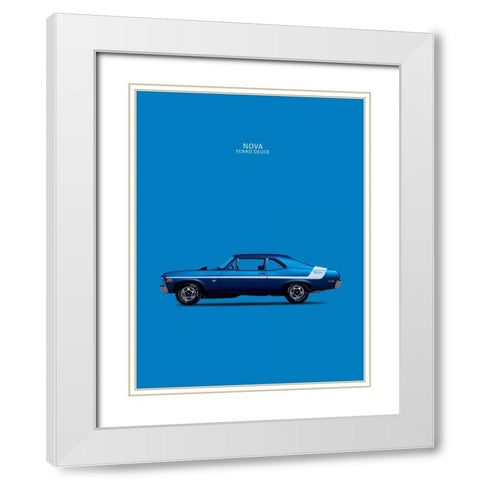 Chevy Nova 350 Yenko Deuce 70 White Modern Wood Framed Art Print with Double Matting by Rogan, Mark