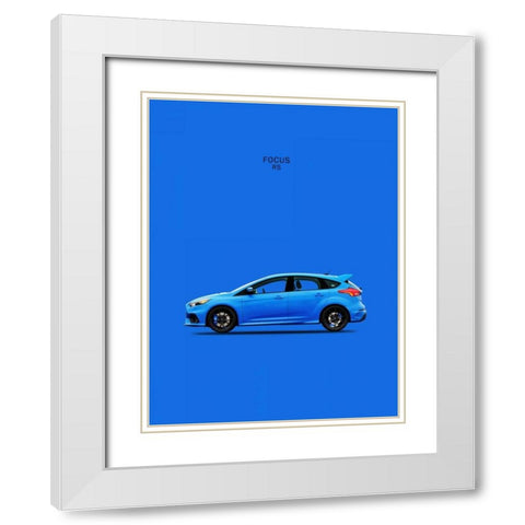 Ford Focus RS White Modern Wood Framed Art Print with Double Matting by Rogan, Mark