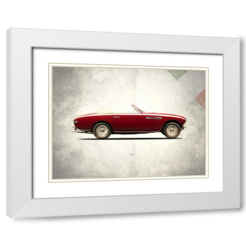 Ferrari 212 1951 White Modern Wood Framed Art Print with Double Matting by Rogan, Mark