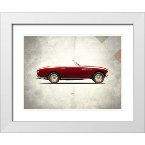 Ferrari 212 1951 White Modern Wood Framed Art Print with Double Matting by Rogan, Mark