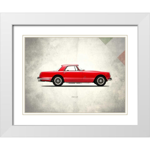 Ferrari 250-GT SWB Berlinetta White Modern Wood Framed Art Print with Double Matting by Rogan, Mark