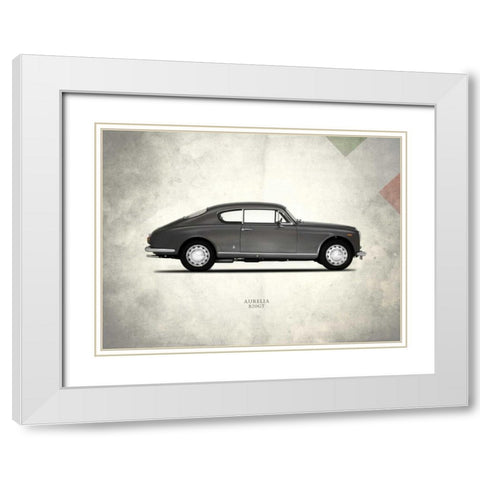 Lancia Aurelia-B20GT 1958 White Modern Wood Framed Art Print with Double Matting by Rogan, Mark