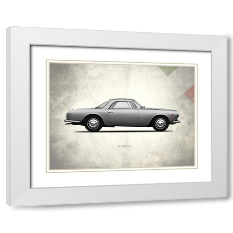 Lancia Flaminia 3c GT2 1962 White Modern Wood Framed Art Print with Double Matting by Rogan, Mark