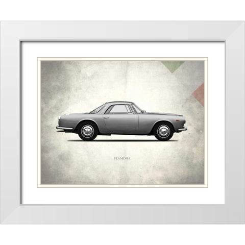 Lancia Flaminia 3c GT2 1962 White Modern Wood Framed Art Print with Double Matting by Rogan, Mark