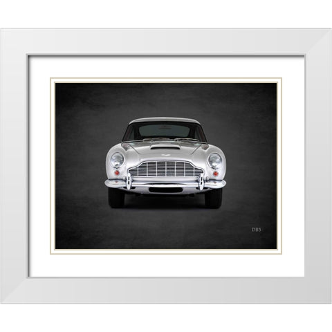 Aston Martin DB5 1965 White Modern Wood Framed Art Print with Double Matting by Rogan, Mark